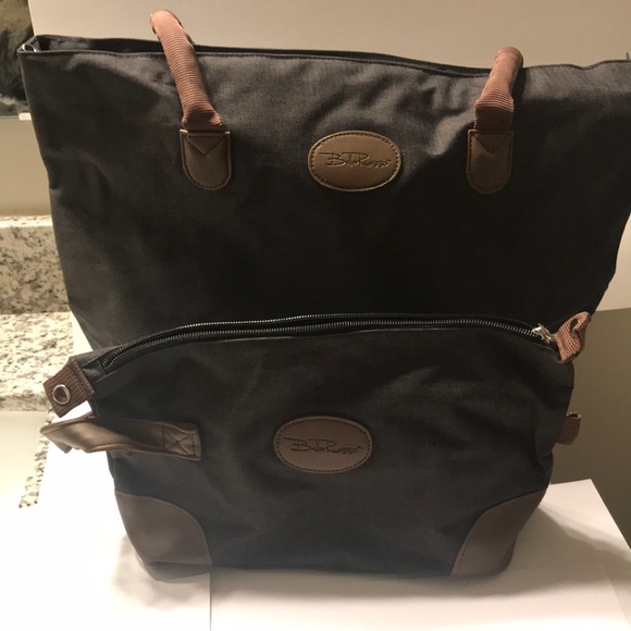 Bella Russo Bags Bella Russo Brown 2pc Tote Set Poshmark
